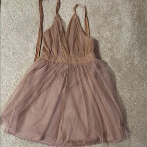 Luxxel beige small halter style dress